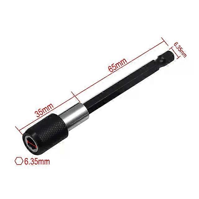 6.35Mm 1/4 Hex Shank Quick Release Electric Drill Magnetic Screwdriver Bit Holder 60Mm