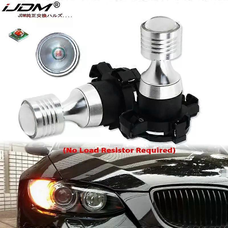 Applies to 2pcs Amber Yellow Error Free CAN-bus PY24W 5200s LED Bulbs For BMW 3 4 5 Series X3 E70 X5 X6 Z4 Front Turn Signal Lights