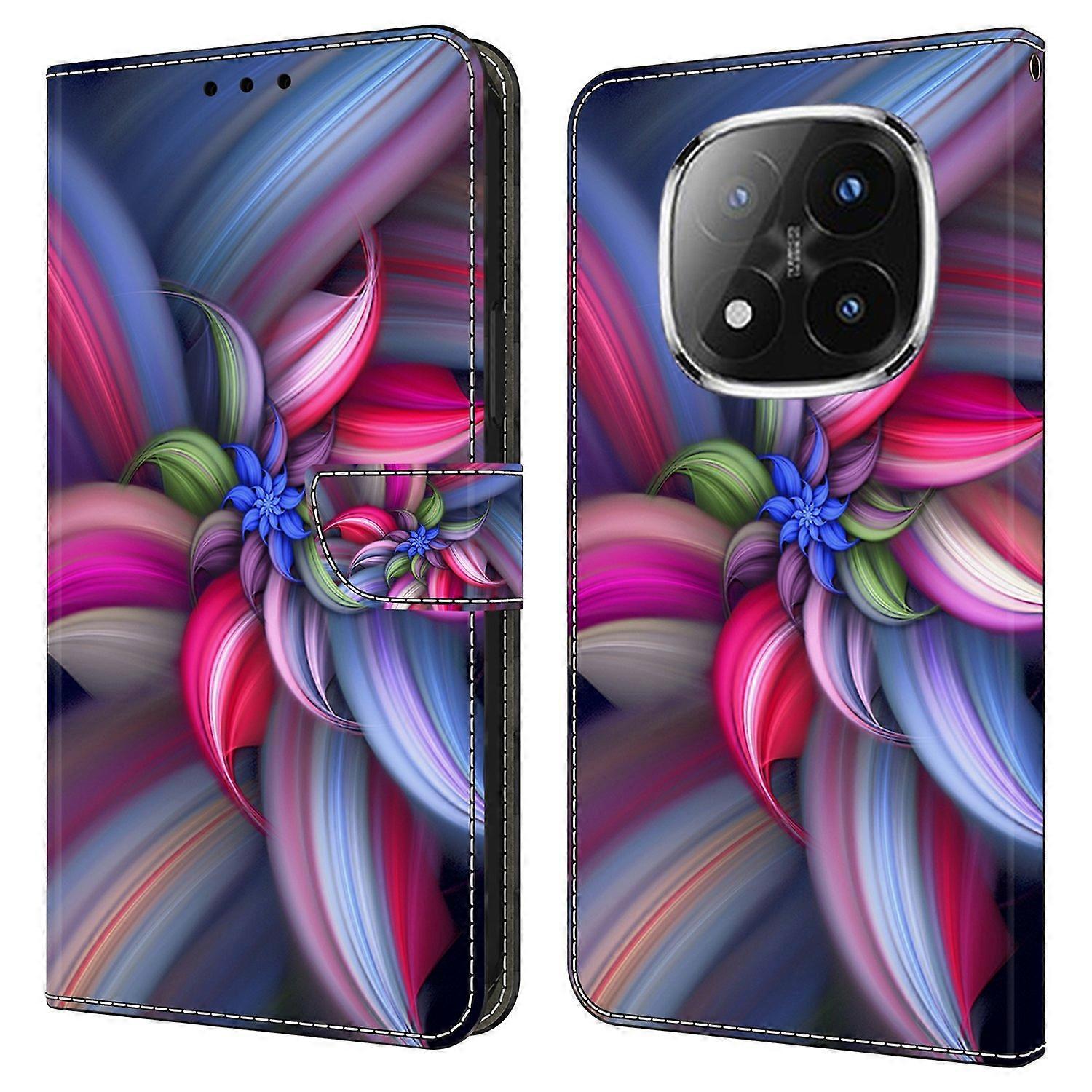 For Xiaomi Redmi Note 14 Pro+ 5G Case 3D Pattern PU Leather Wallet Phone Cover with Stand - Colorful