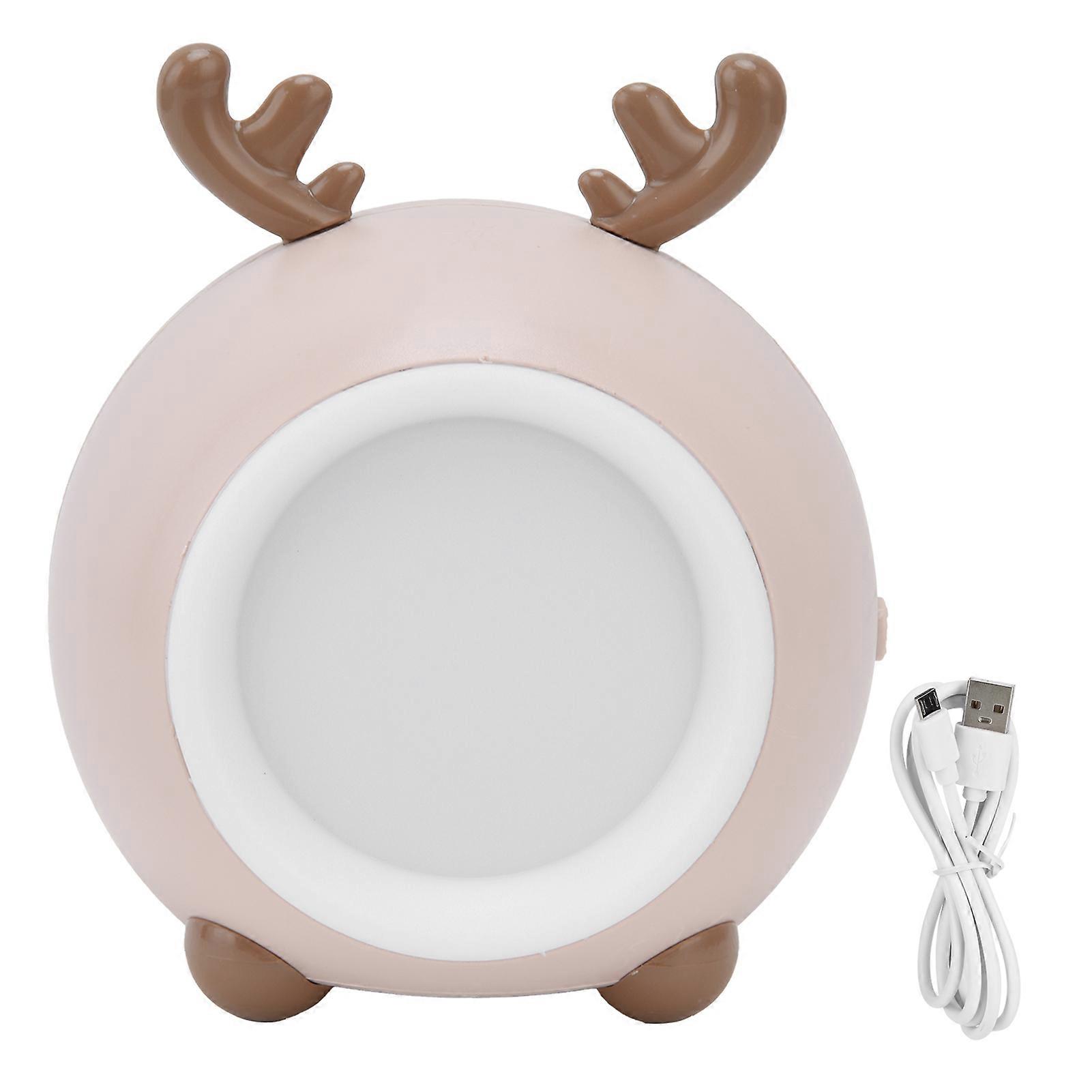 Cute pet night light with adjustable brightness and three-level color temperature for eye protection