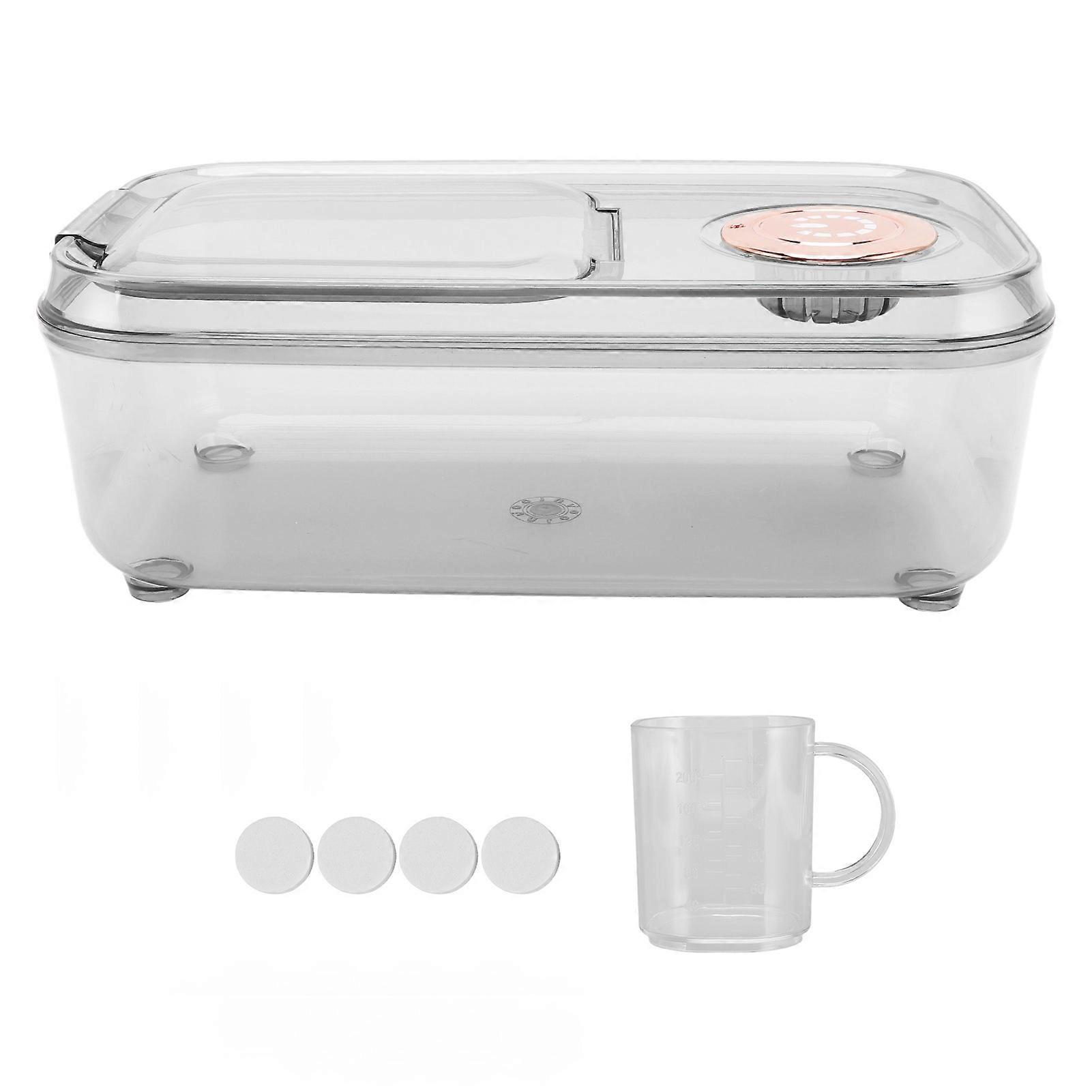 Transparent, Rice Grain, Storage Container, Insect Proof, Flip Lid, Measuring Cup