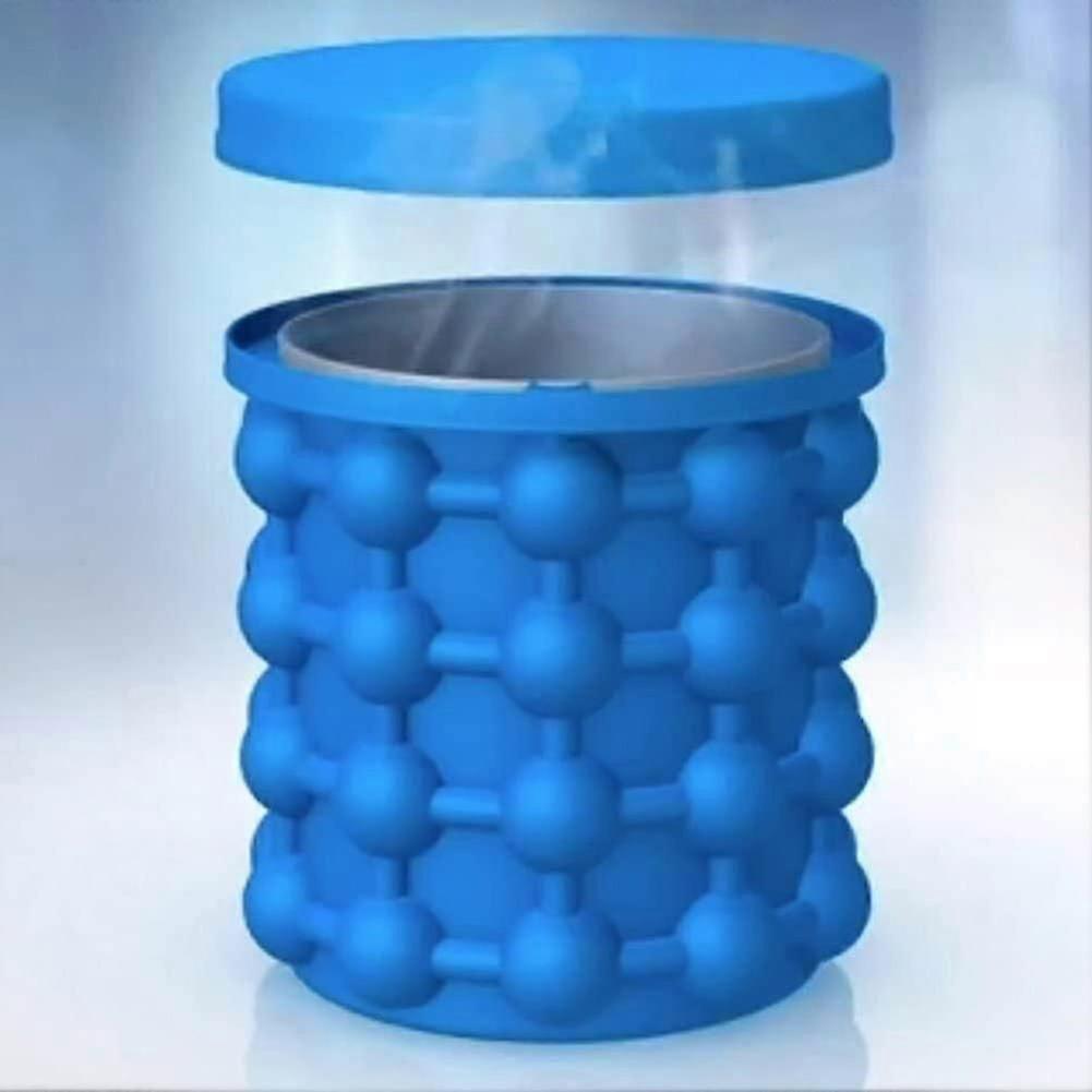 Ice Cube Tray With Lid Silicone Ice Bucket Moulds Large Ice 120 Cubes