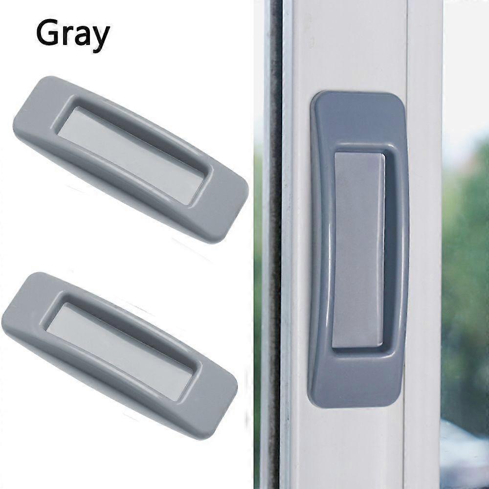 1 Pair Safety Pull Handle Multi-purpose Plastic Self-adhesive Door Handles Furniture Knobs