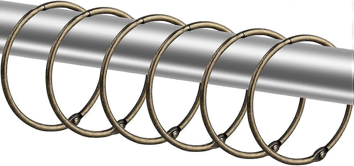 36 Pack Shower Curtain Rings (Bronze)