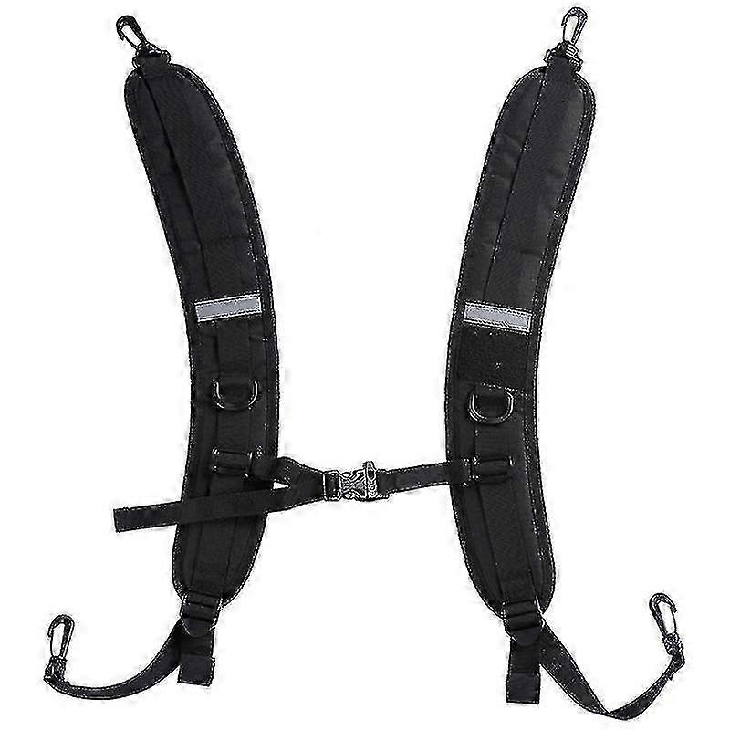 Adjustable Padded Shoulder Straps for Backpack with Black Dry Bag Attachment (1pc)