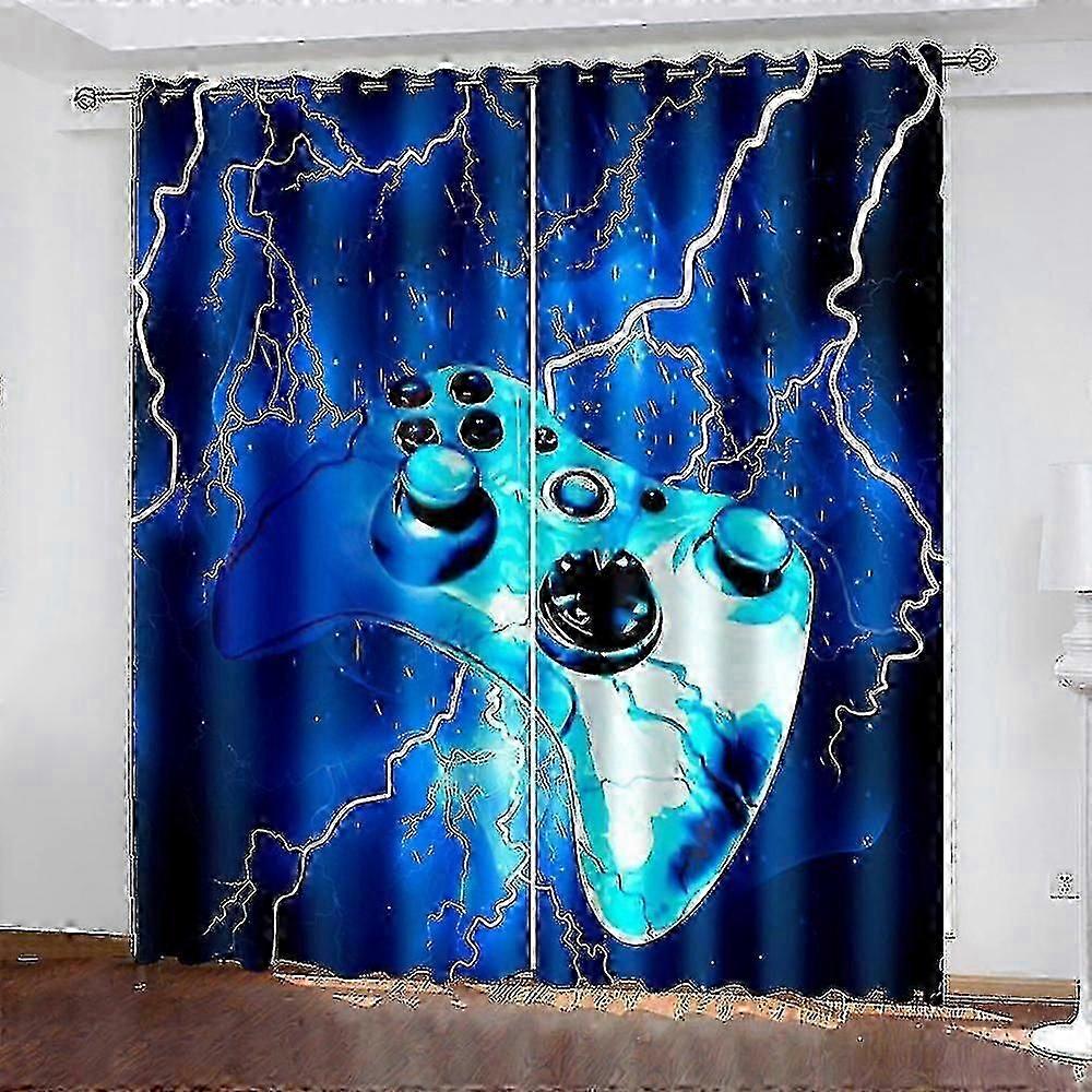 ستائر التعتيم للأولاد والمراهقين 132 × 160 سم ستائر ألعاب فيديو حديثة للأطفال والبنات