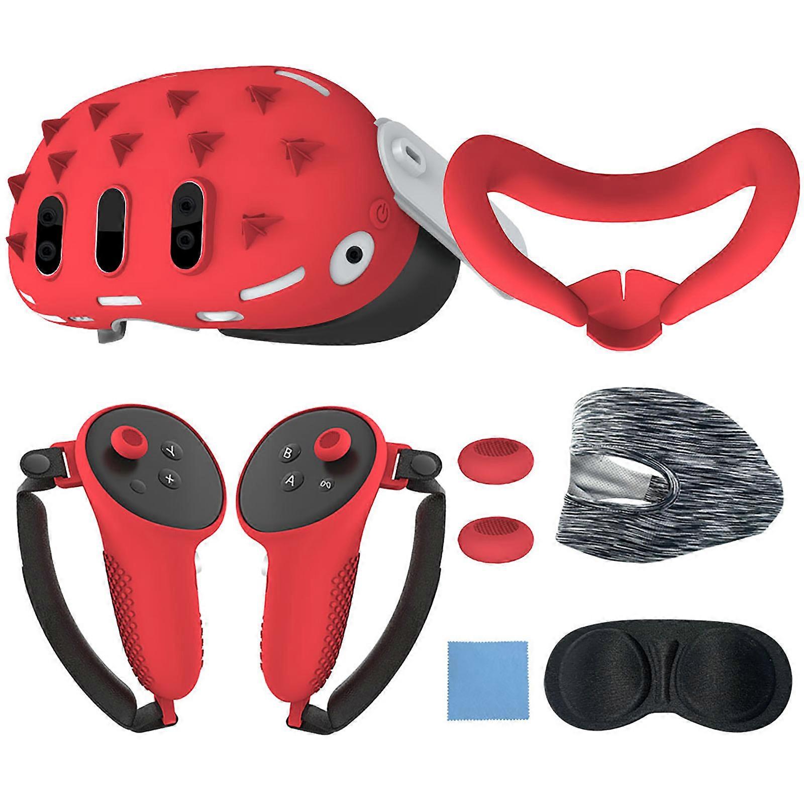 Sweat-Proof Controller Silicone Grip for VR Headset Controller Protector Multi-Colors Controller Grips Accessories  red