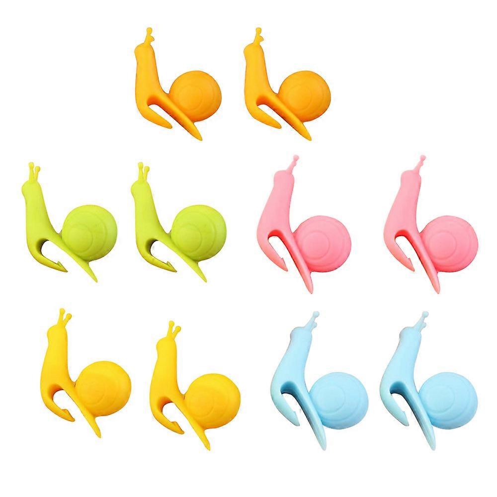 Njagoc 10pcs Mignon Escargot Forme Thé Sachet Tasse Mug Bonbons Couleurs Coffret Cadeau Camping A