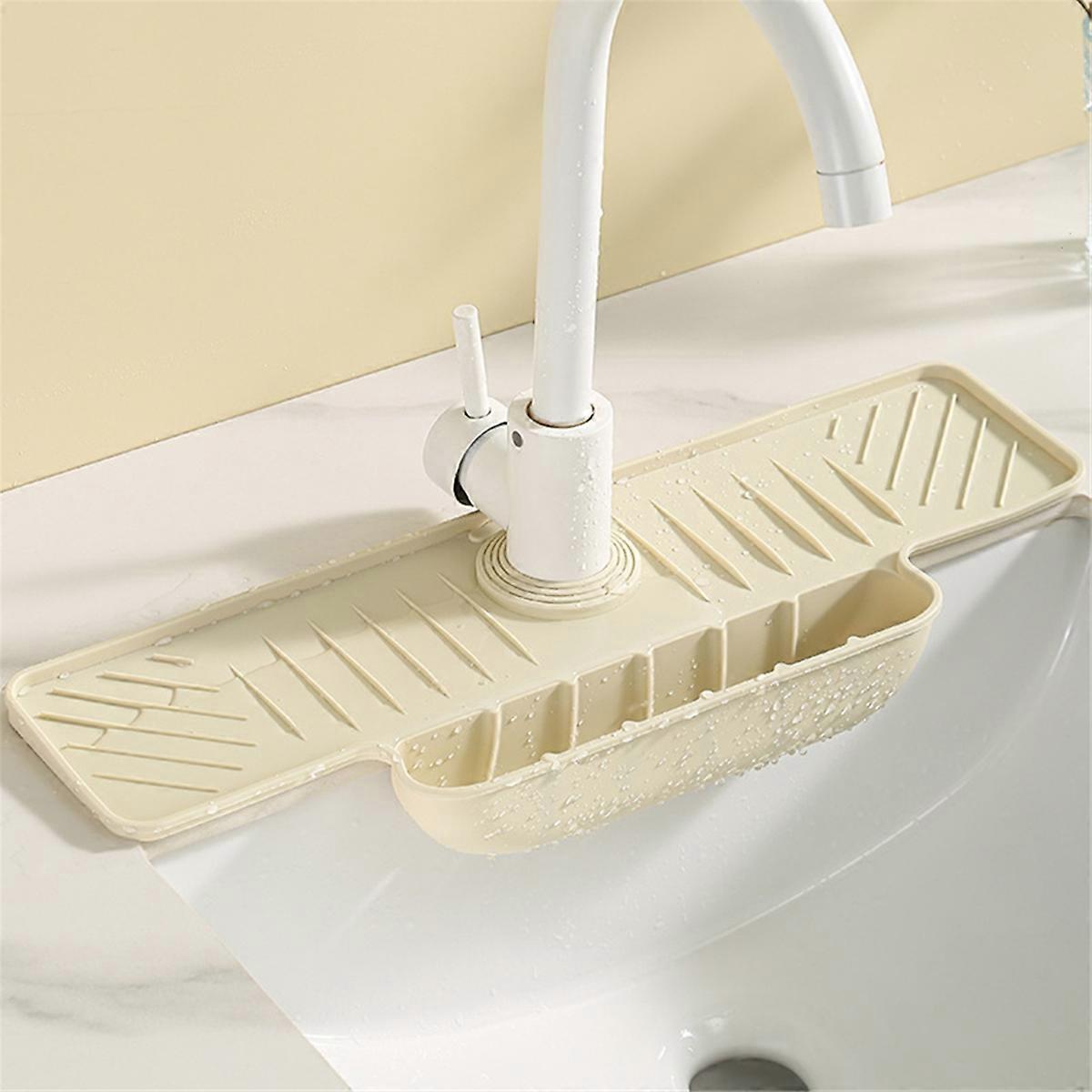 3PCS Kitchen Sink Splatter Guard Silicone Draining Mat