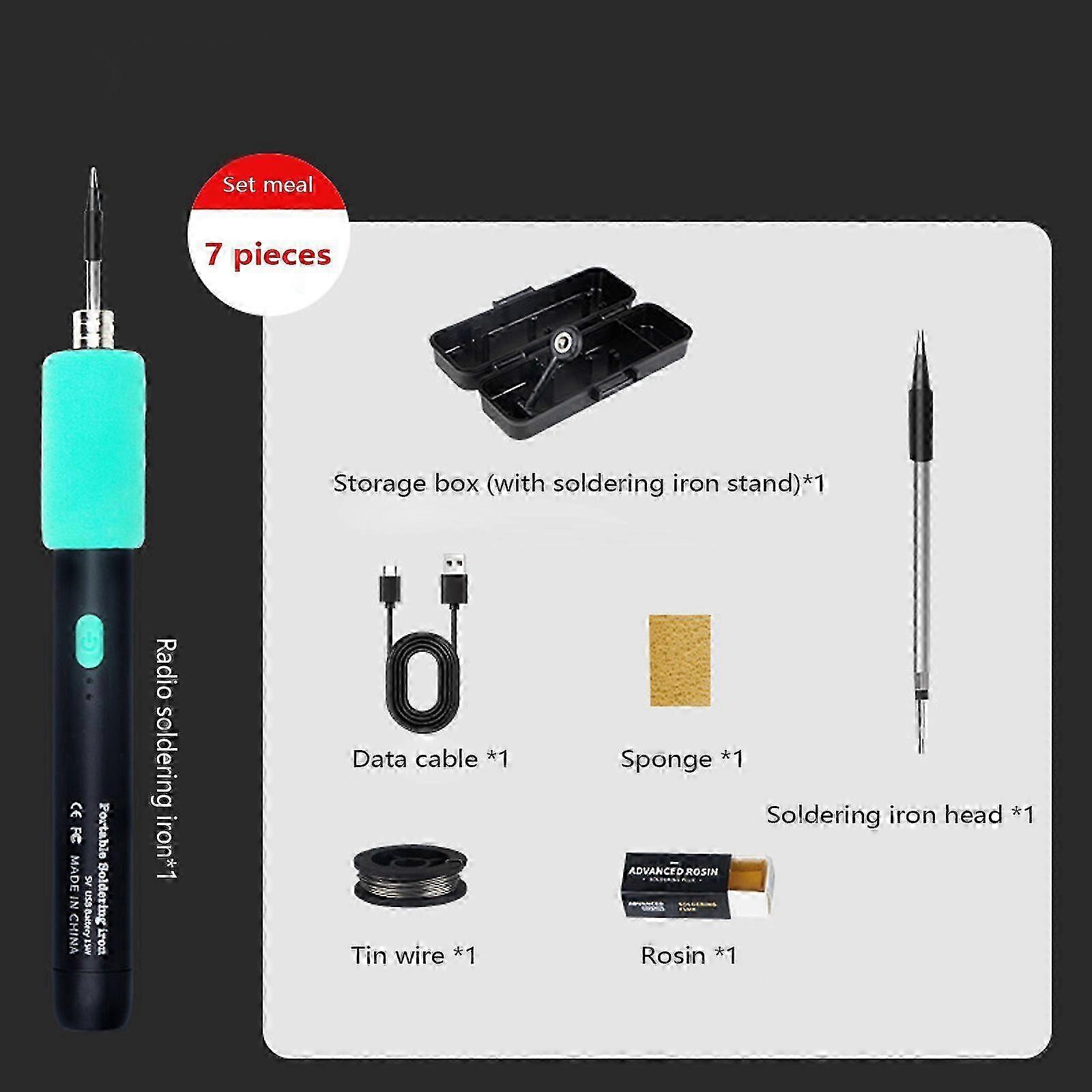 15W Wireless Soldering Iron - Cordless Portable DIY Kit aaUa SZRH A-F