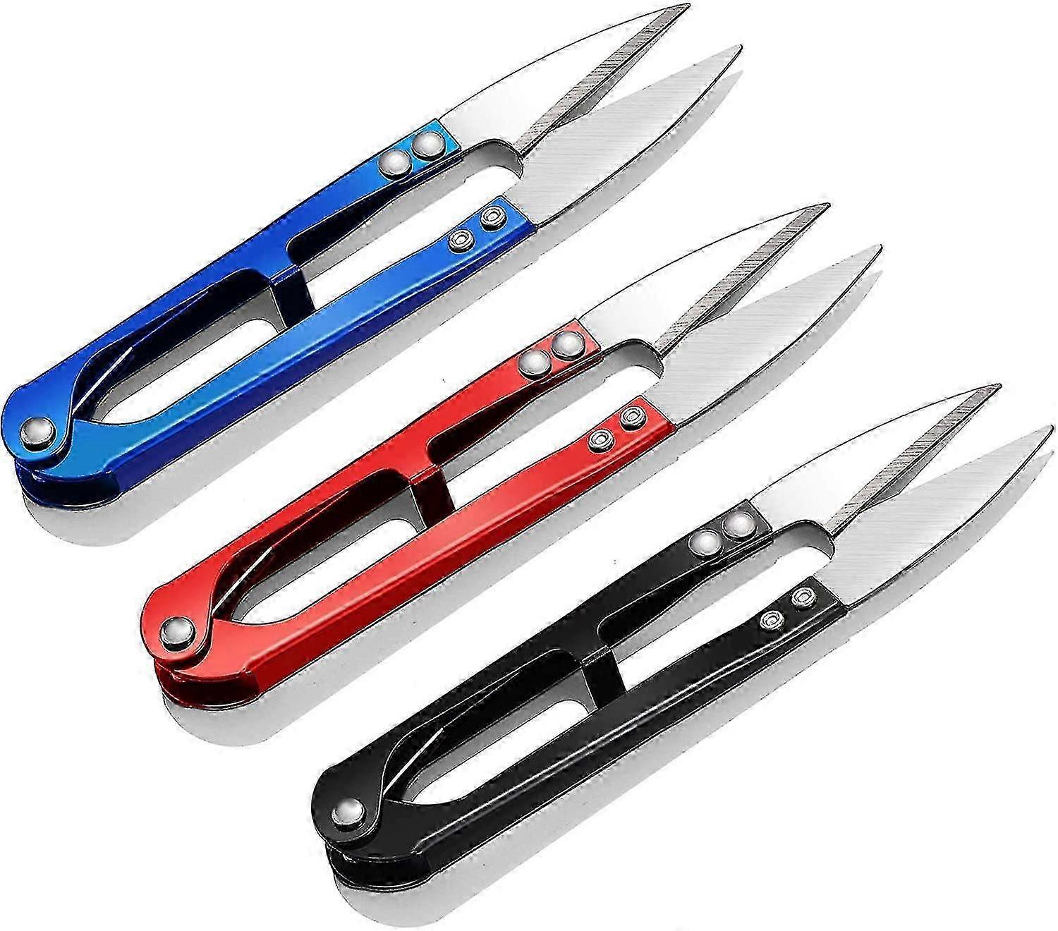 3pcs High Carbon Steel U-Shape Yarn Scissors Sewing Machine Accessories