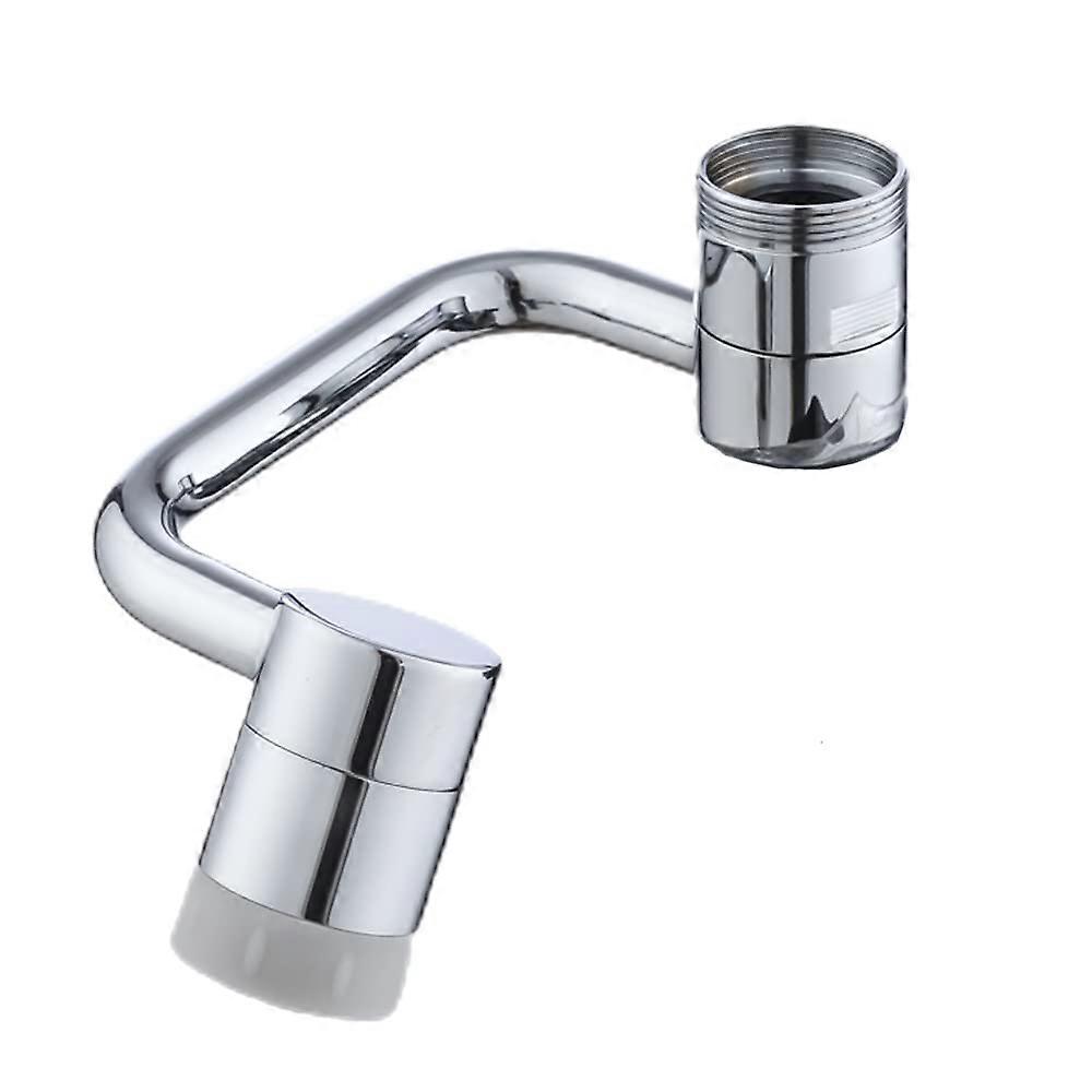 Faucet Extension Rotating Sink Aerator with Swivel Arm Attachment, Chrome Water Filter Adapter for Kitchen and Bathroom