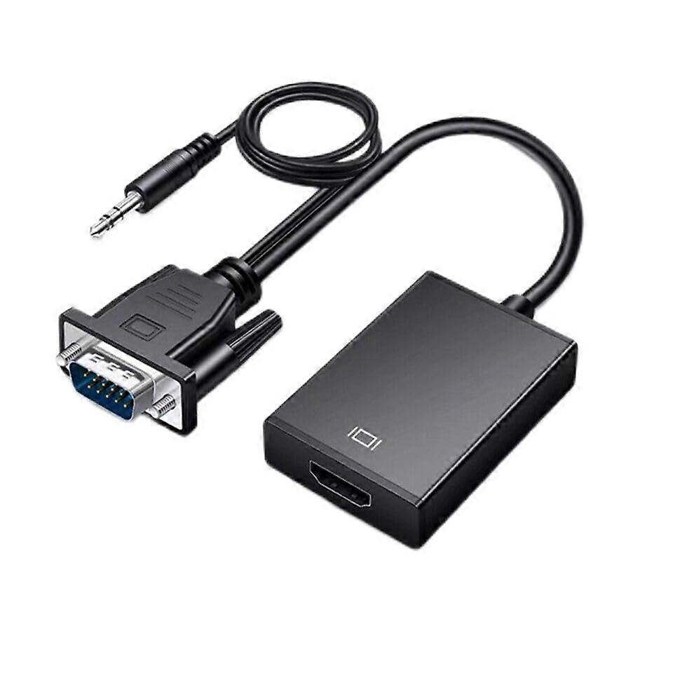 1080P VGA To HDMI Converter For Computer Monitor And TV Audio Adapter Cable HDMI Video And Audio Output