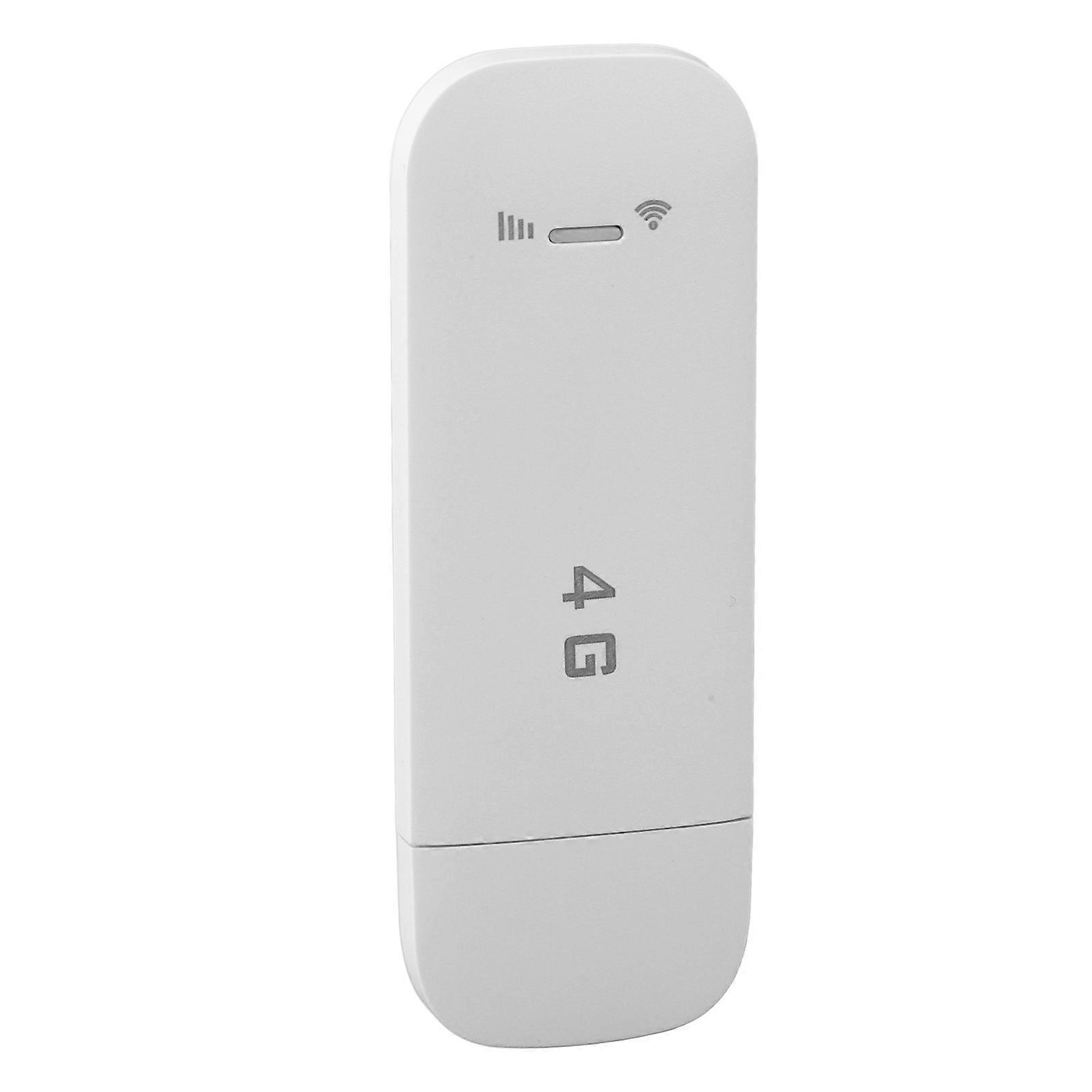 4G LTE USB Tragbarer WiFi-Router Unterstützt 10 Geräte WPA WPA2 WiFi-Verschlüsselung USB Tragbarer WiFi-Hotspot mit SIM-Kartensteckplatz Weiß