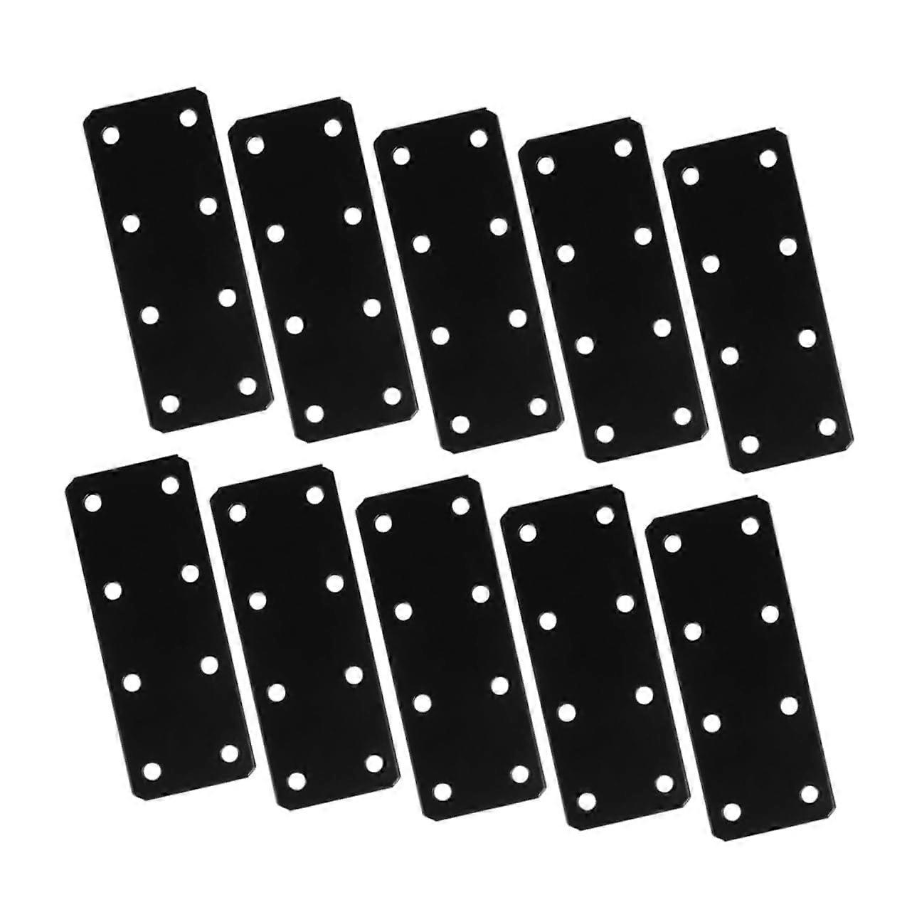 Robust Square Iron Plates Flat Straight Mending Metal Mounting Brackets for Modern Furniture Repair 4x4 Inch
