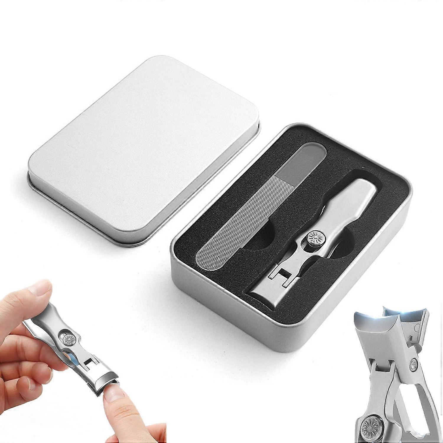 VRSGS Nail Scissors, VRSGS Nail Scissors Handle, Ergonomic Nail Scissors (Silver-A)