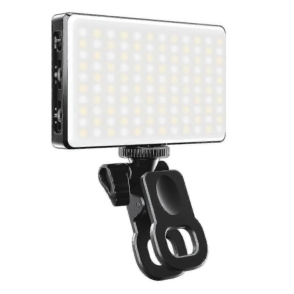 Lampe selfie pour téléphone, 3 000 mAh, 120 LED, rechargeable, clip lumineux, 3 modes de luminosité, anneau lumineux pour