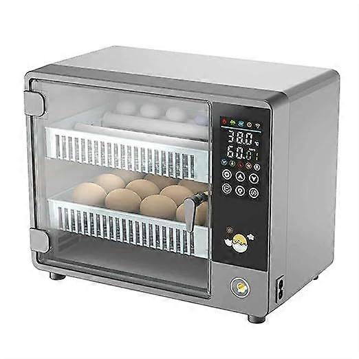 Automatic Egg Incubator, 24 Eggs, Ultrasonic Atomization Humidification, Automatic Egg Turning, with Color Touch Screen European plug