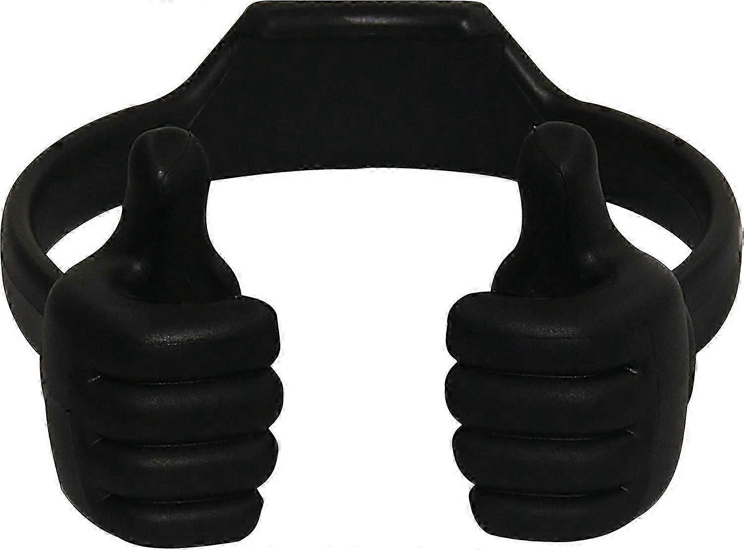 Universal Flexible Thumb Smartphone Tablet Mount Holder - Negro