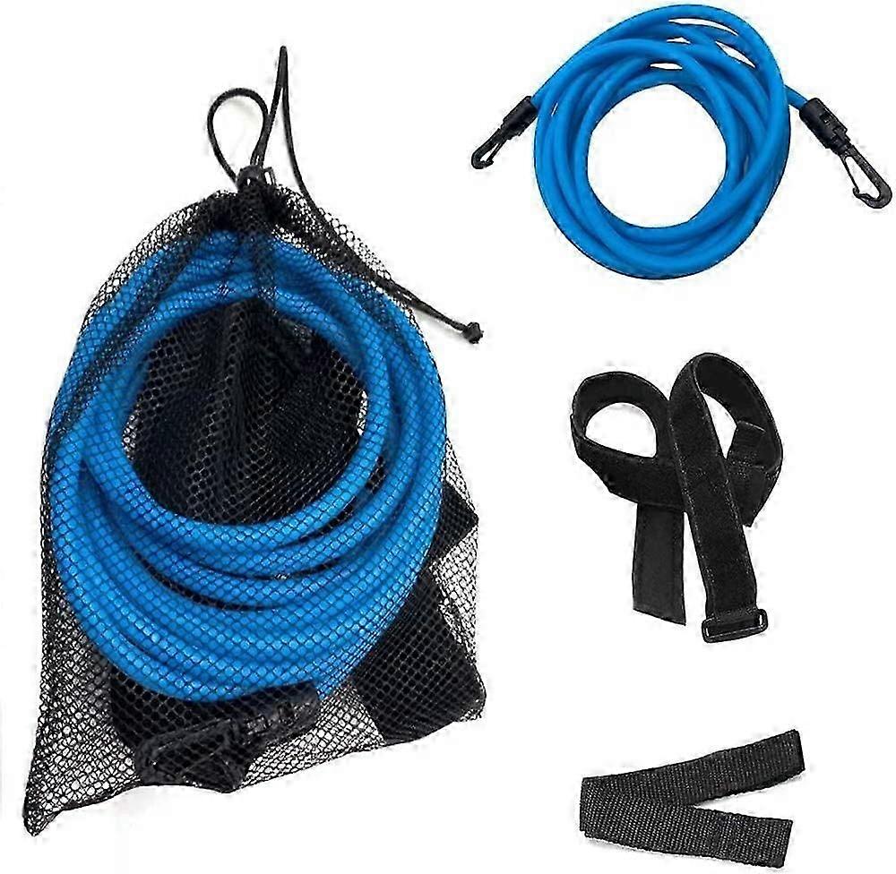 Swimming Resistance Belt Swim Training Band Strap Durable Resistent Elastic Swim Pool Backyard Garden Square