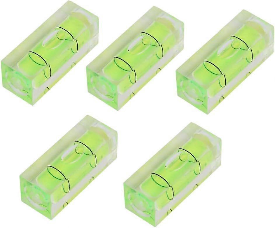 Square Spirit Level, 5Pcs Mini Spirit Level, Stick-on Spirit Level, Square Column Level, Measuring Instruments Layout Tools, for Balance Measurement(1