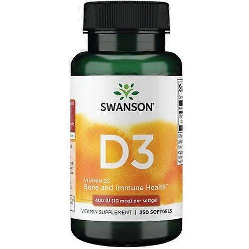 Swanson Vitamins Vitamin D3,10 Mcg,250 Softgels