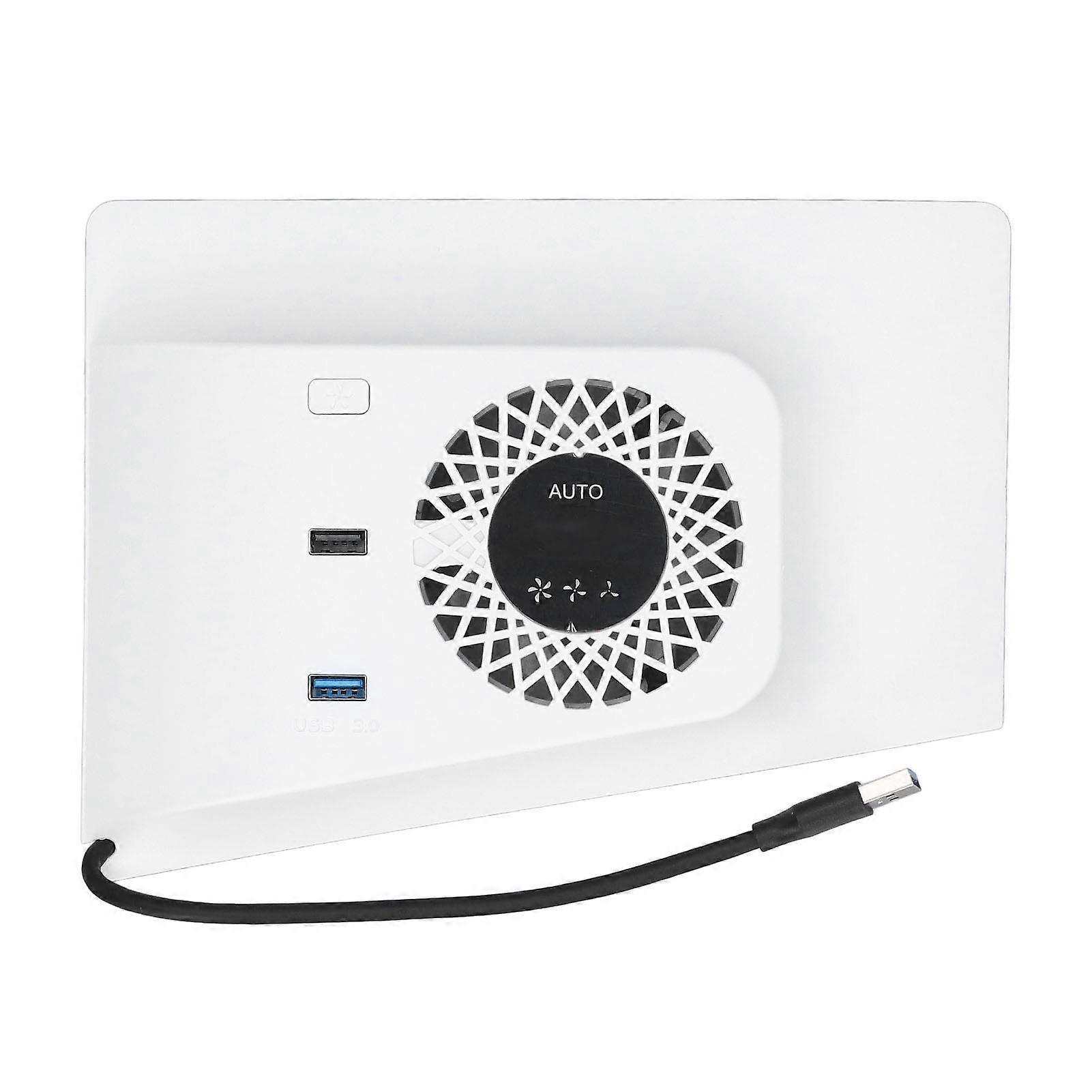 Cooling Plate Cover Intelligent Temp Control Adjustable RGB Game Console Cooler Fan Faceplate with 2 USB Hub