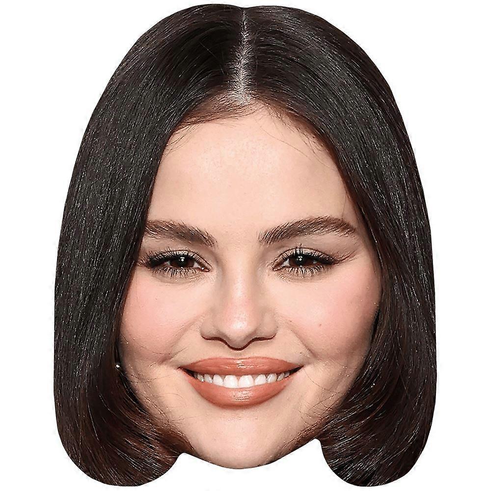 Selena Gomez (Smile) Celebrity Mask, Flat Card Face