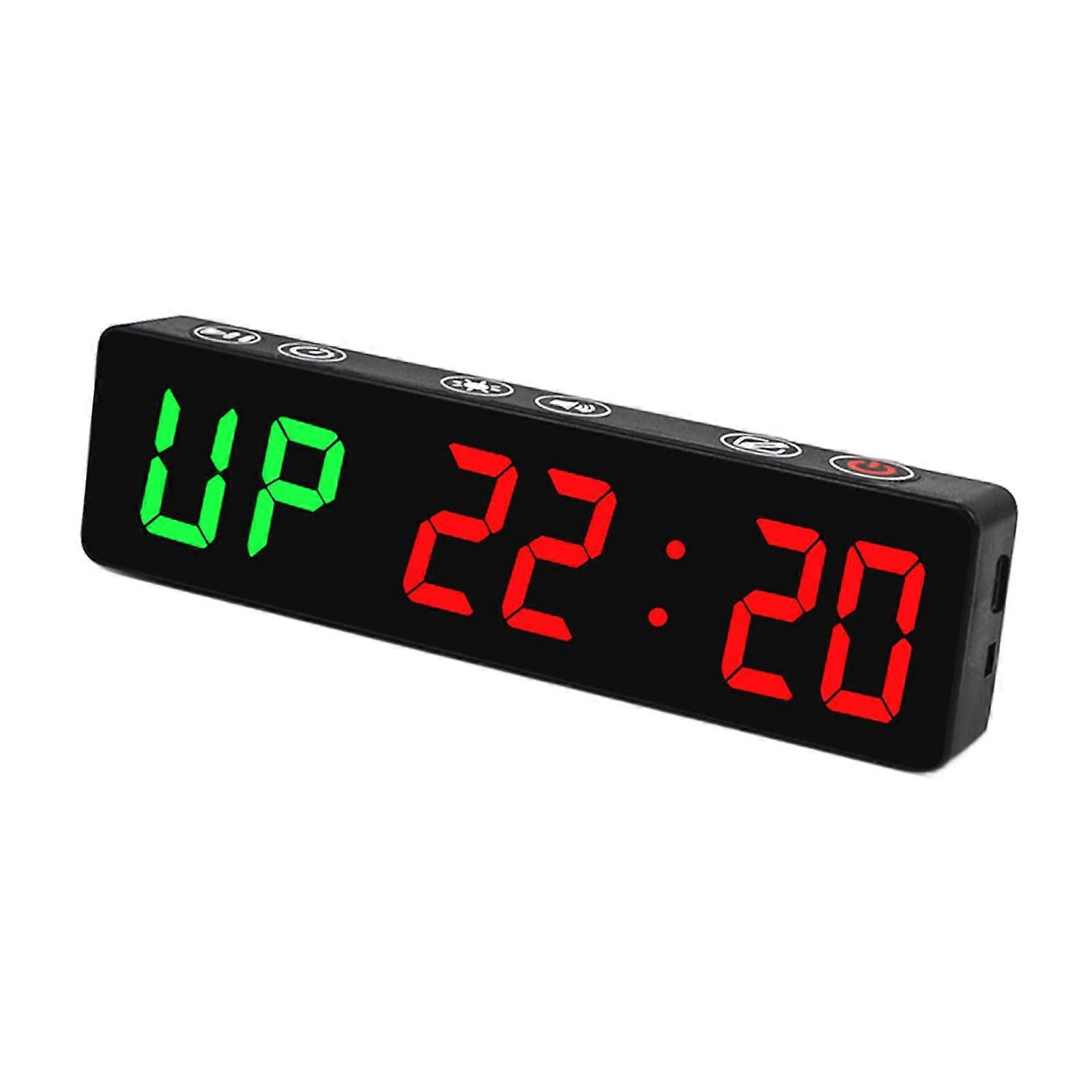 Gym Timer Stopwatch Home Practice Gym Digital Timer Garage LED Workout Colck