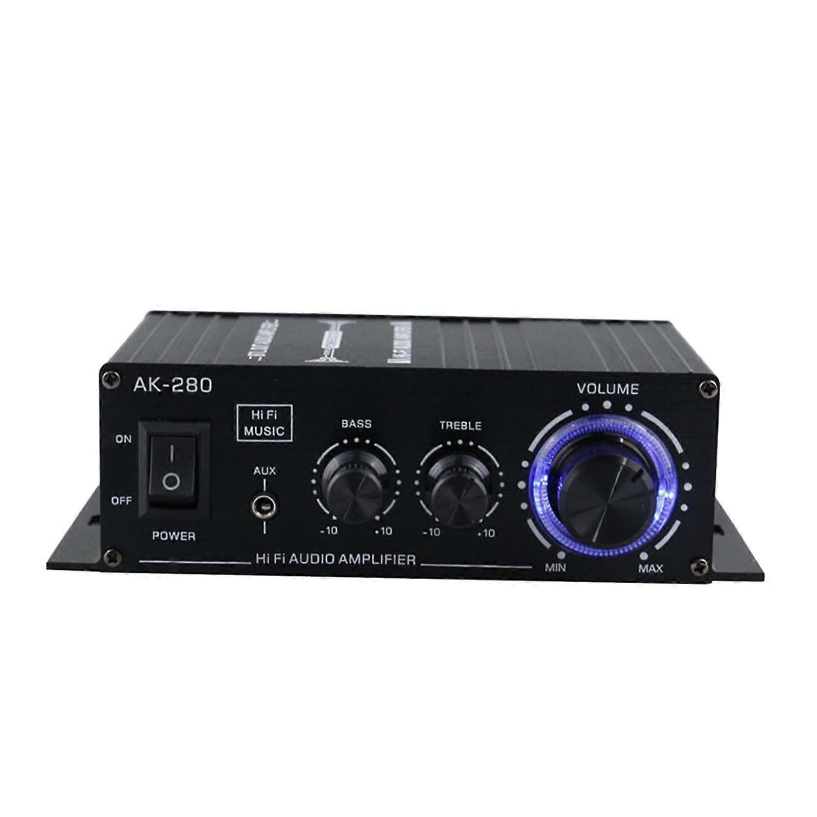 AK-280 Home Audio Amplifier 2 Channel Subwoofer Amplifier Stereo Receivers