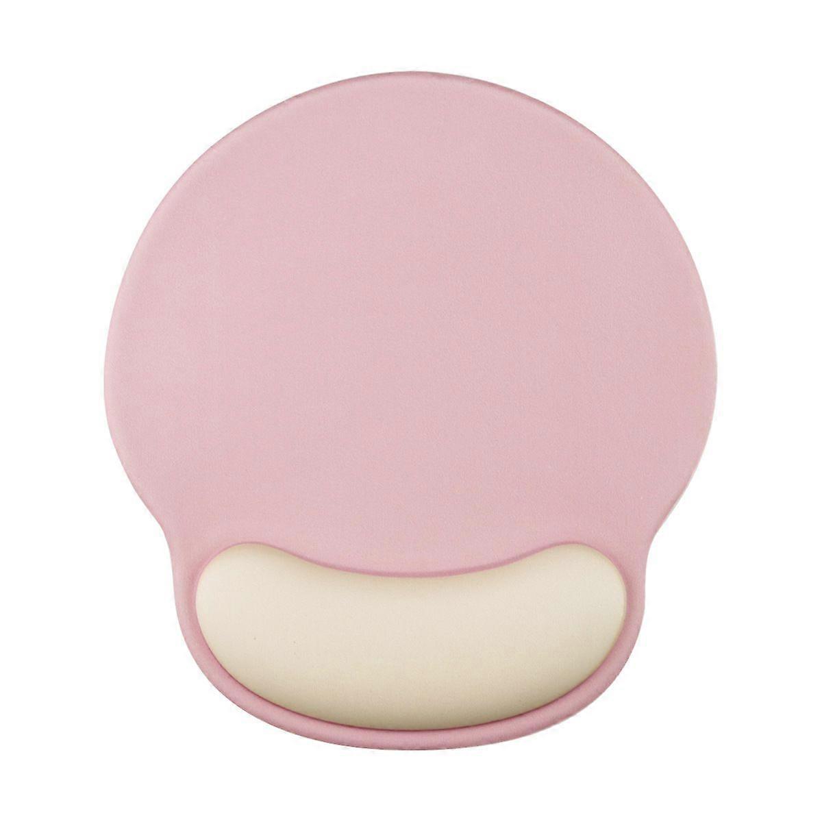 Ergonomisk musematte med gel håndleddsstøtte (rosa)