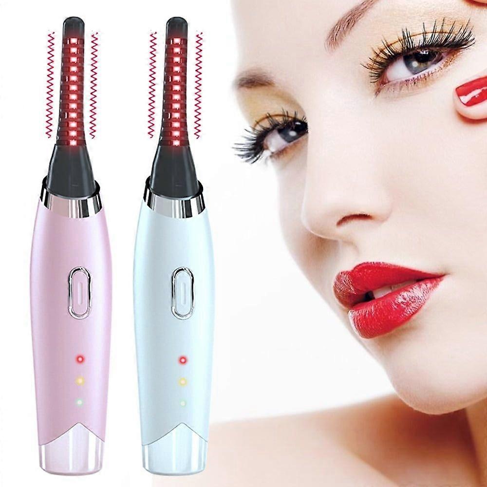 2 Pcs Heated Eyelash Curler USB Rechargeable For Fast And Natural Curling, Long Lasting Curl, Valentine'S Day Gift