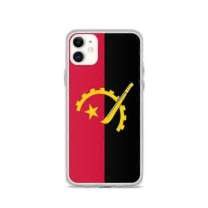 Phone case - iPhone 11 - Flag of Angola - Soft silicone - Lightweight design - Multicolor