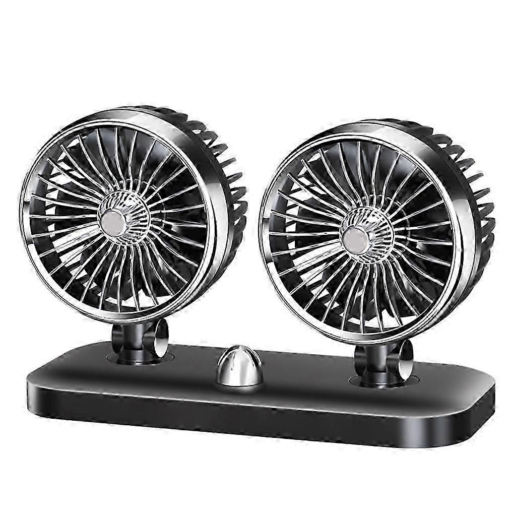 Ventilateur de voiture électrique portable 12V / 24V Circulateur d’air de refroidissement automatique avec tampon en caoutchouc-Bon