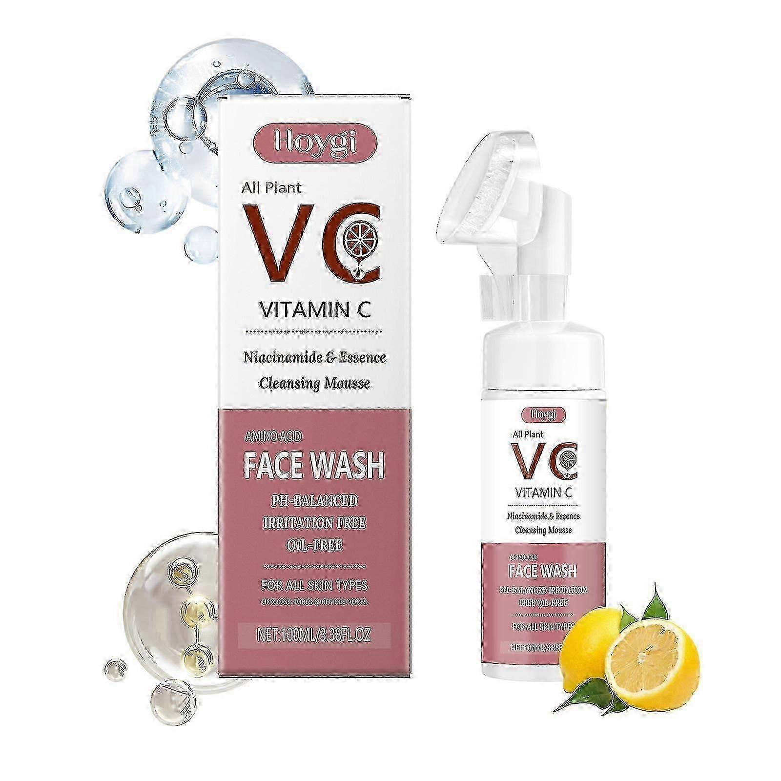 Vitamin C Foam Cleanser Gentle Moisturizing Hydrating Lotion Cleanser For Facial Skin