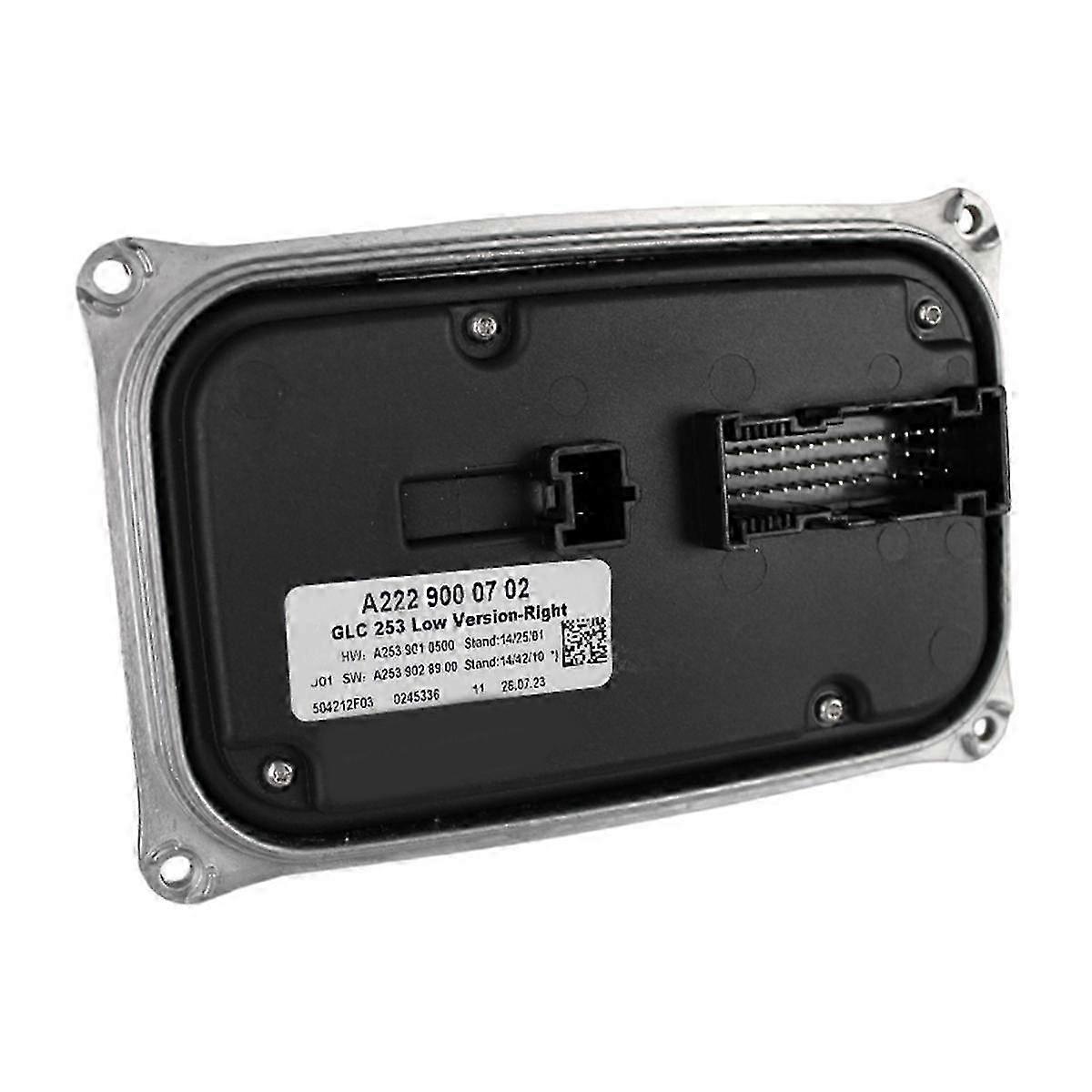 Right Side LED Headlight Control Module Ballast Programmable for Mercedes GLC X253 W253 201+ Models