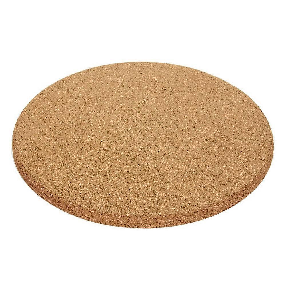 3 X Large Cork Placemats In Original Color - Round