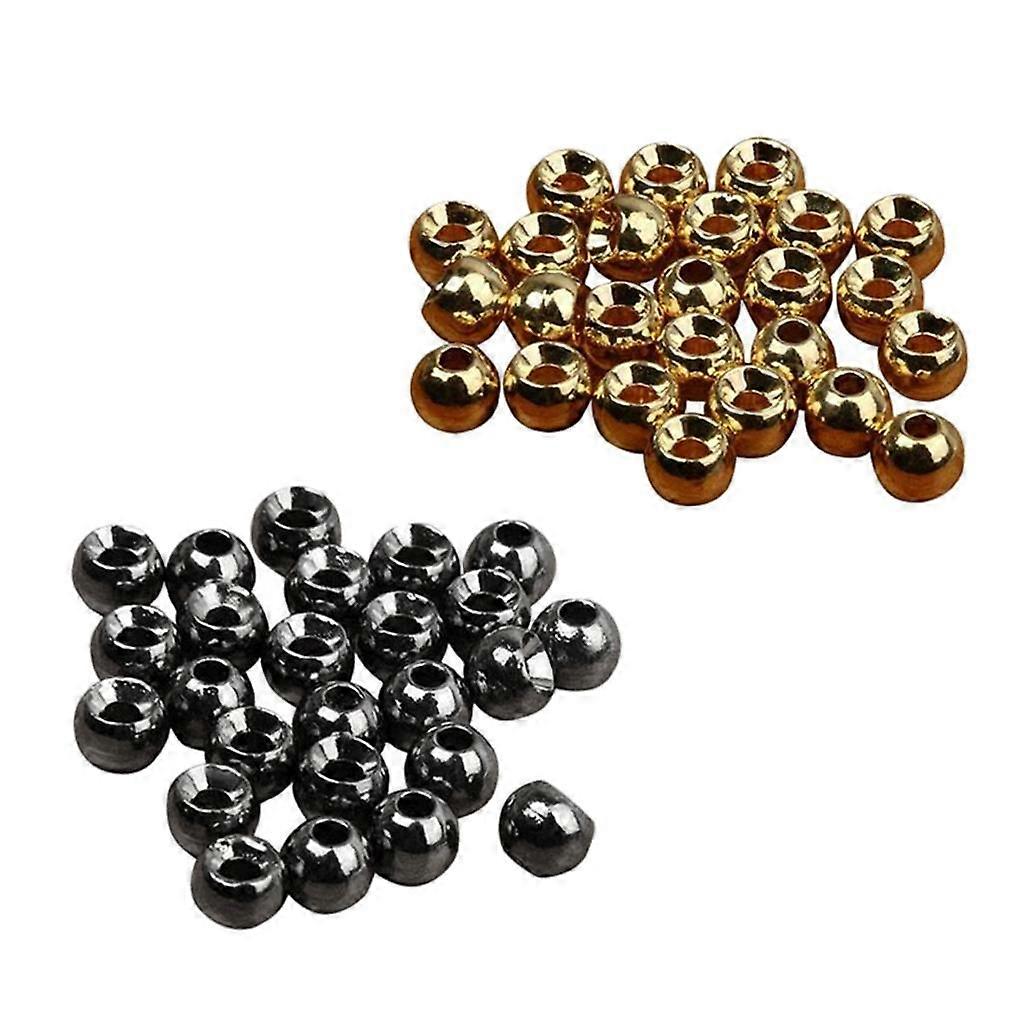 50 件钨开槽飞珠球珠 3.3mm 非常重的深若虫