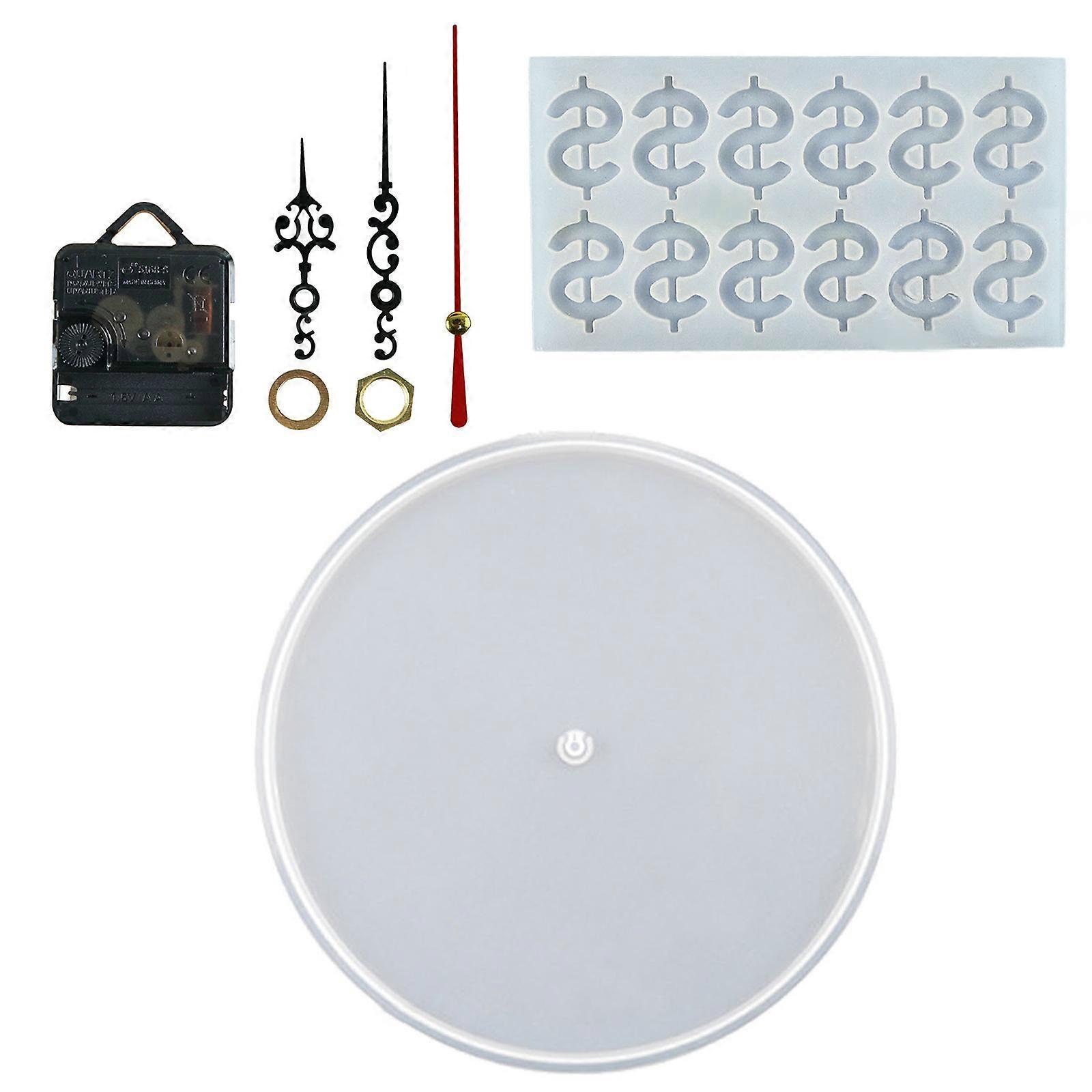 Silicone Mold Clock Movement Pendulum Kit Molds Making Replacement Mechanism Wall Operated Clock Making Resin Kit