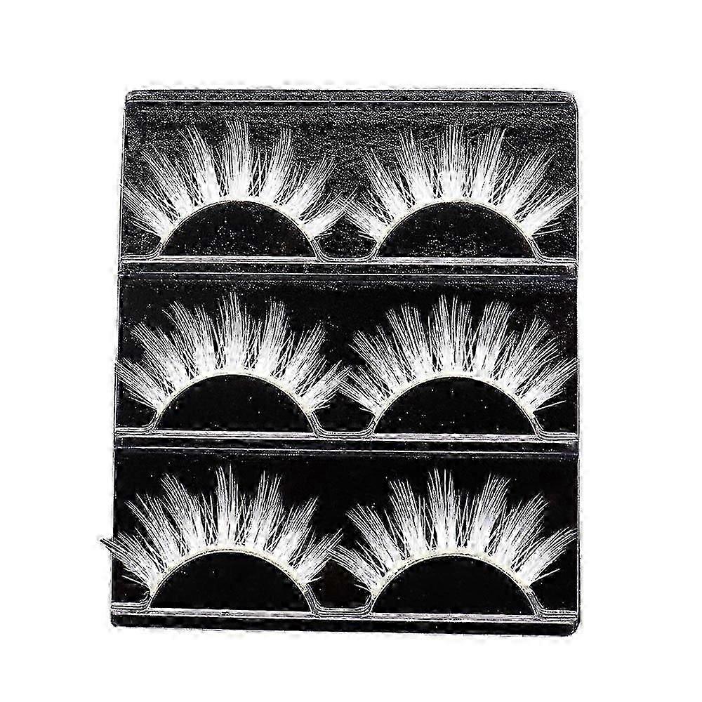 White False Eyelashes Thick Natural White Lashes