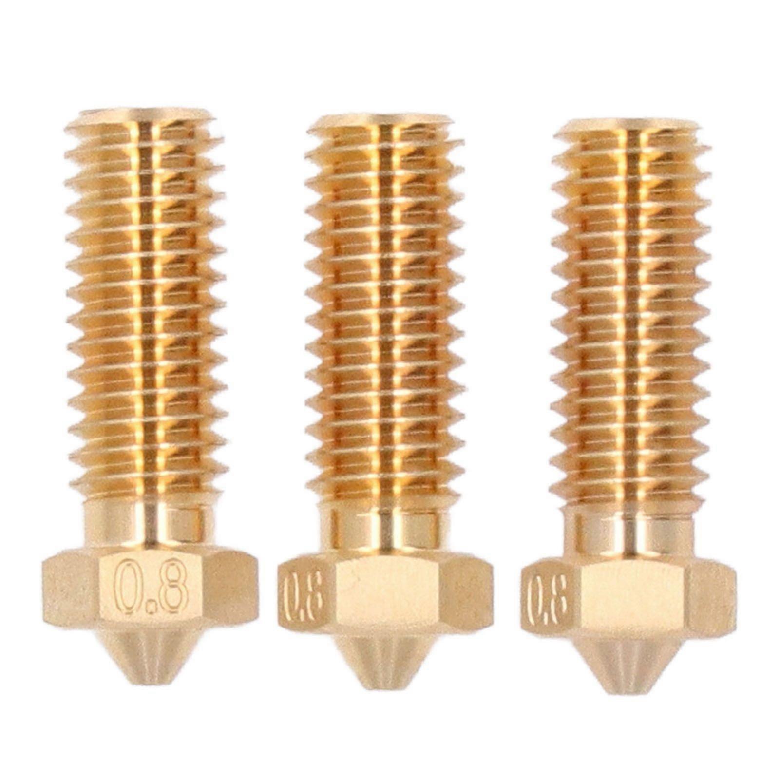 High quality  3-pack CHT Volcano Nozzle Brass Nozzle High-speed Flow Nozzle