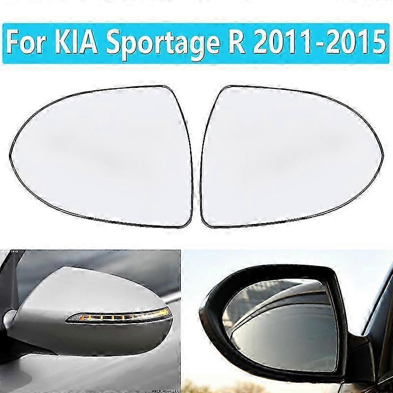 Non-Heated Side Wing Rear View Mirror Glass Auto Replacement Compatible with Certain Brand Models from 2011 to 2015
