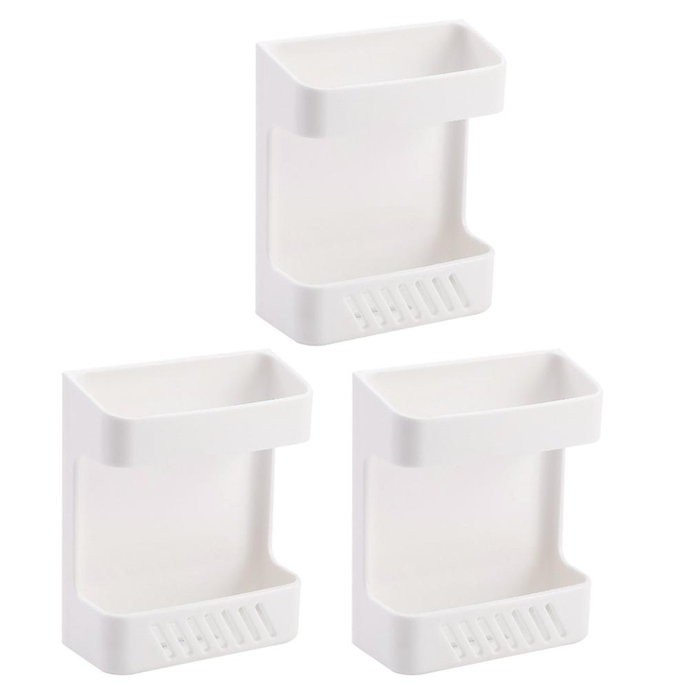 3pcs Wall Storage Rack without Punching for Household Wall Mounted Shelf