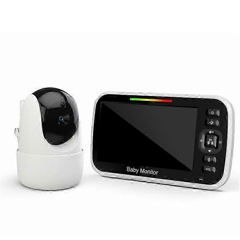 5 Inch PTZ Video Baby Monitor with Digital Surveillance Camera Auto Night Vision Two Way Intercom B