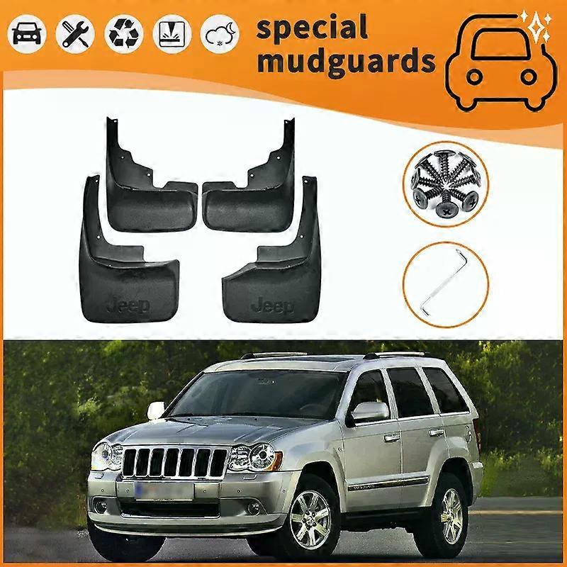 For 99-22 models of Jeep Grand Cherokee Mudguards Fender Mudflaps Front Rear Flares Splash Guards Cover Car Accessorie