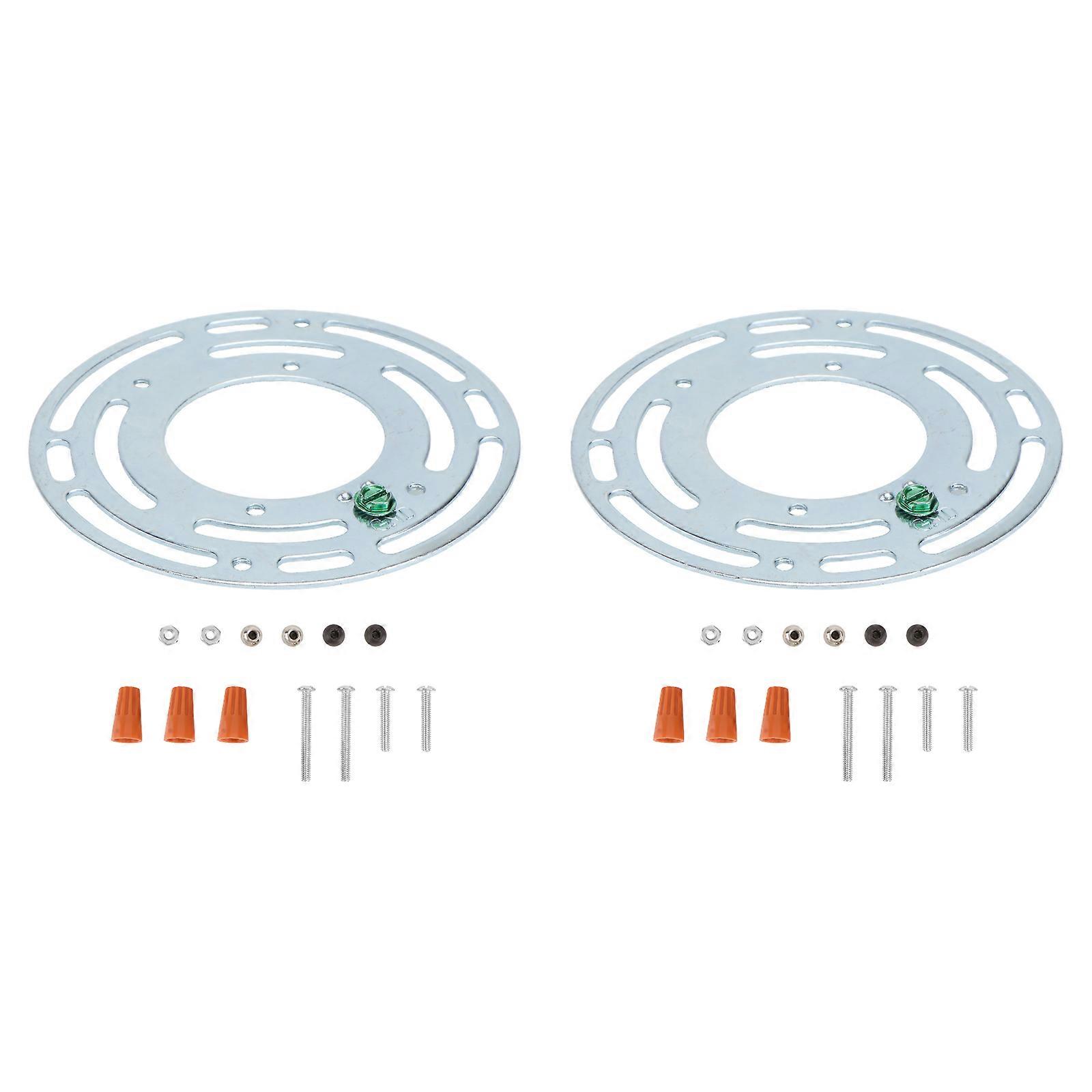 Wall Lighting Option, Circular Bracket Kit Ensuring Stability and Blending with Decor