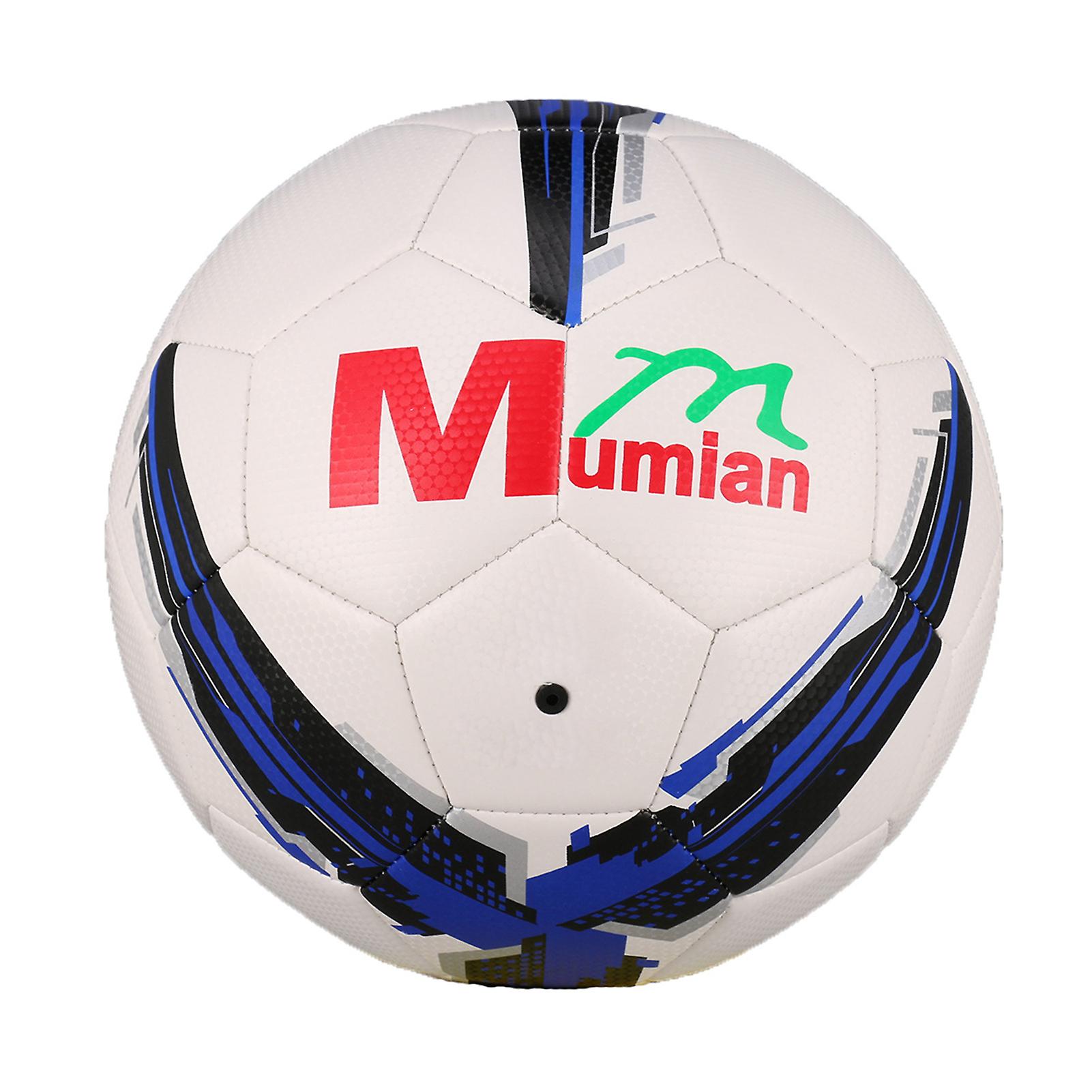 Mumian Portable No.5 Soccer Ball Faux Leather Inflatable Butyl Liner Net Kick Soccer Ball For Playing