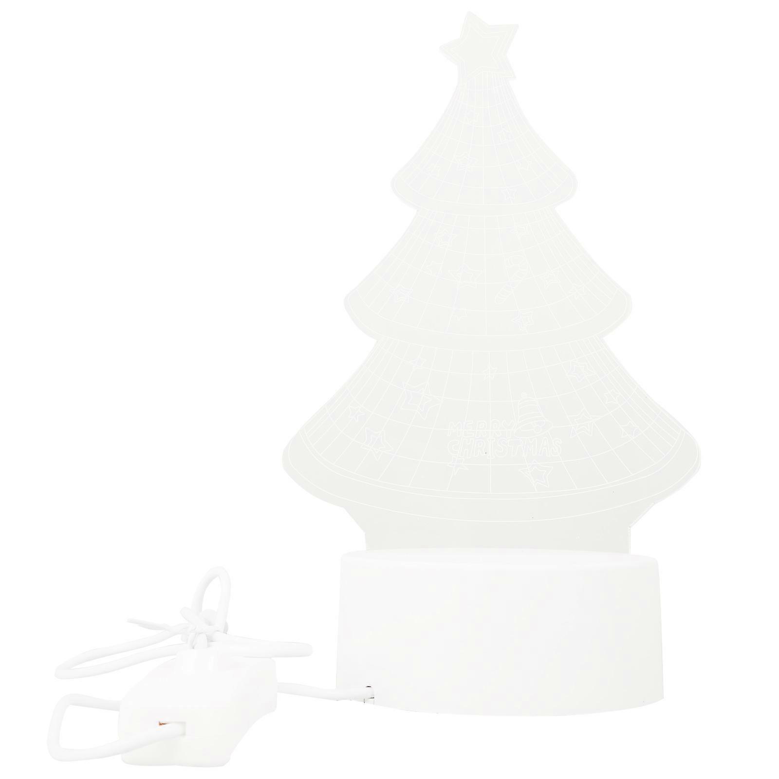 Room Decor Aesthetic Table Light 3D Tree Shape Modern Design Assorted Color 17.5X13CM Lighting 1Pc