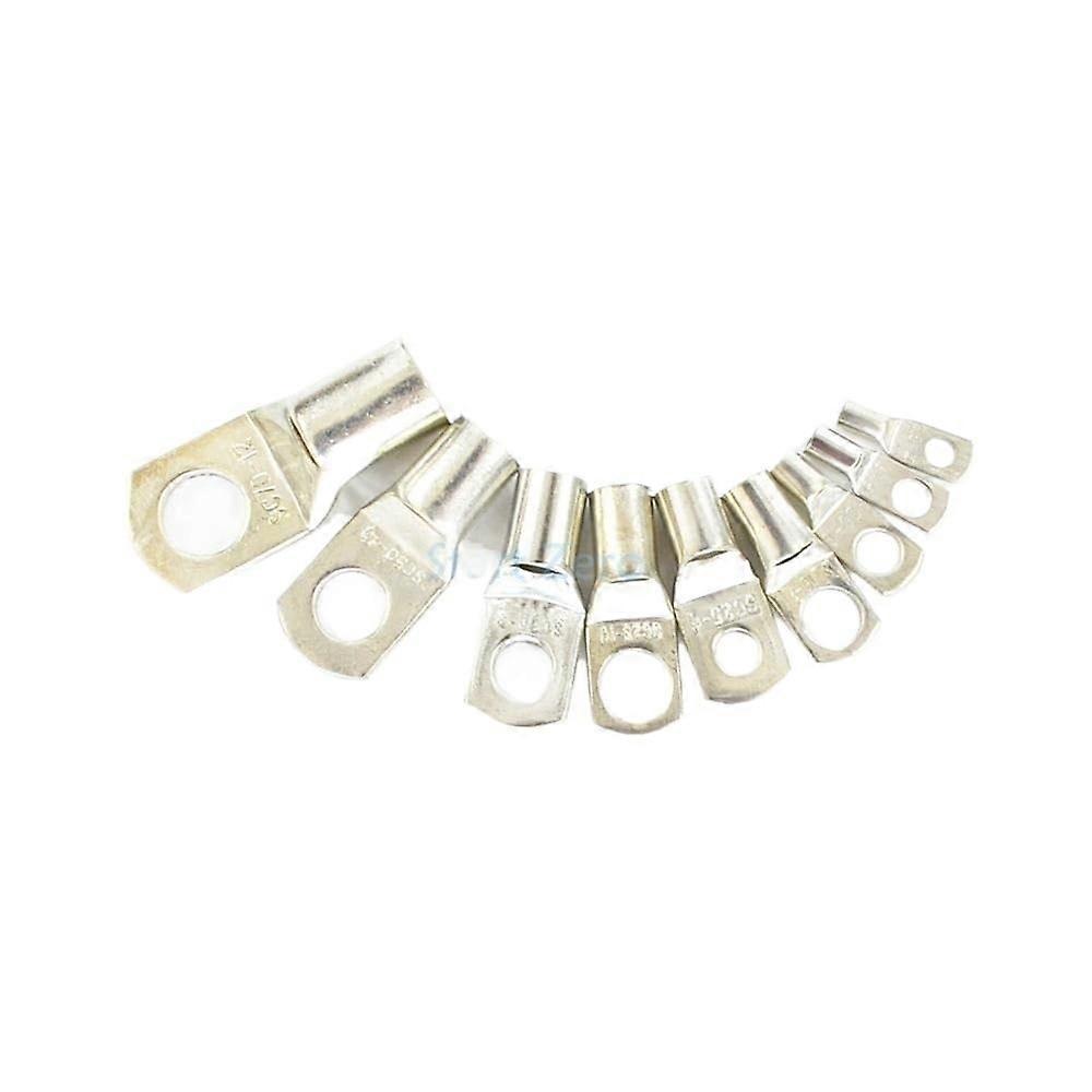 10Pcs 35mm2 Wire Electrical Copper Connecting Terminal Cable Lug GT35