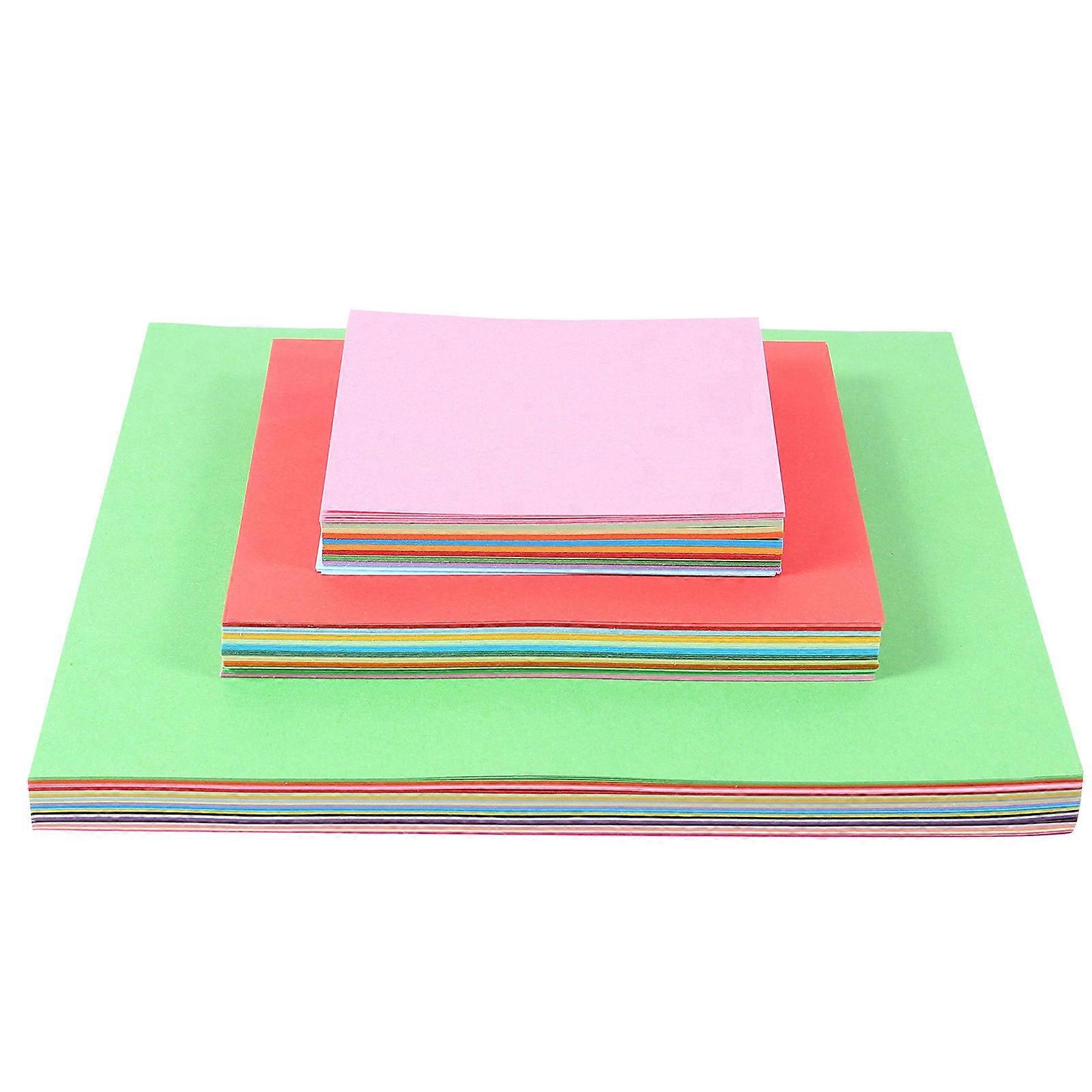 Educational Origami Toys Creative Play Assorted Color Square Handicraft Paper 600Pcs